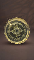 Lotus stand with rangoli design