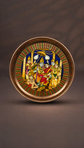 Handcrafted Ram Darbar Decorative Pooja Plate