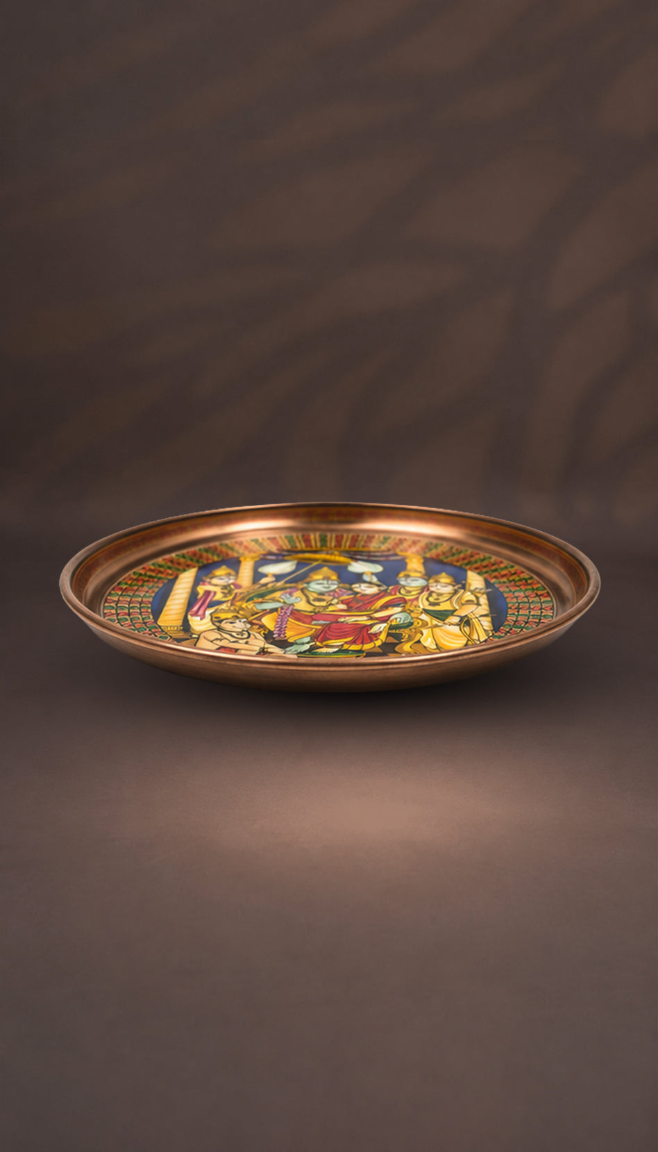Handcrafted Ram Darbar Decorative Pooja Plate