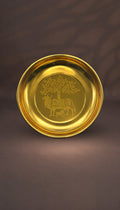Kalpatharu & Tree Engraved Decorative Plate