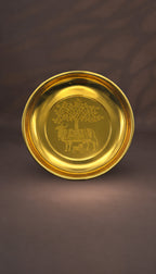 Kalpatharu & Tree Engraved Decorative Plate