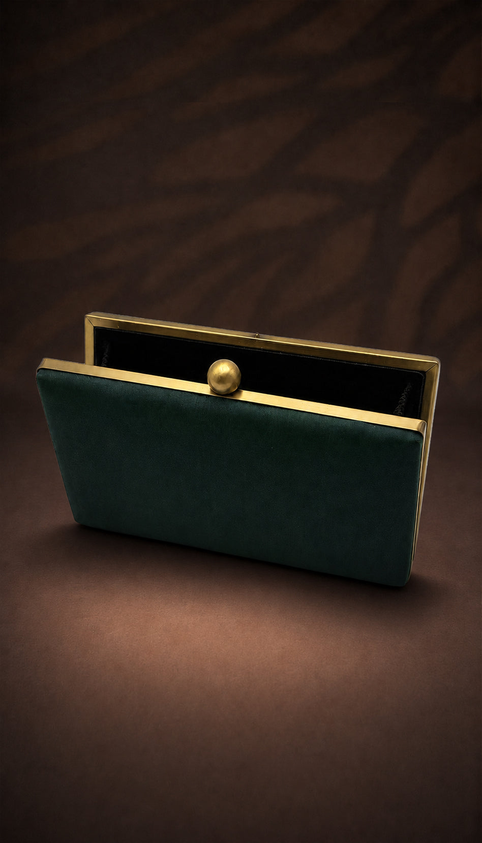 Handcrafted Embroidered Velvet Box Clutch